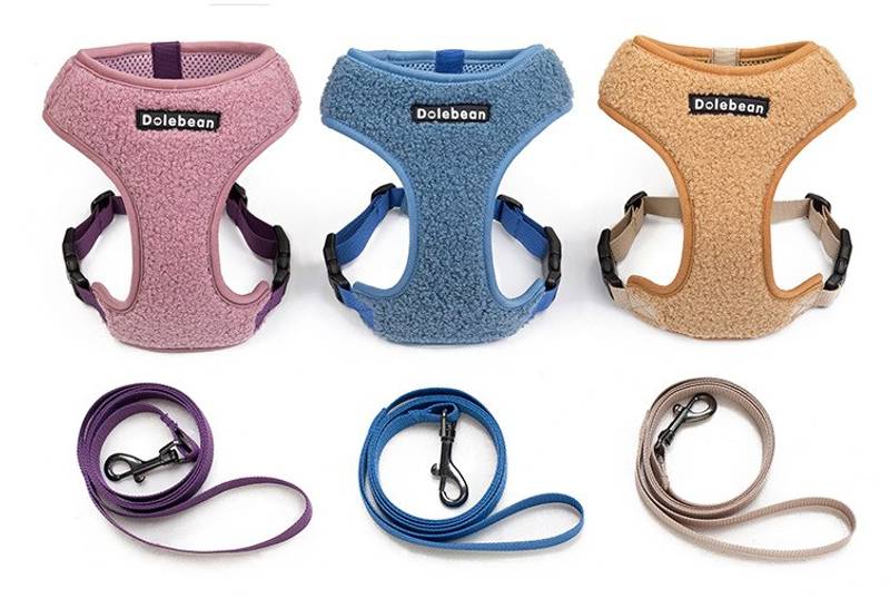 Beige Teddy hunde- og kattesele