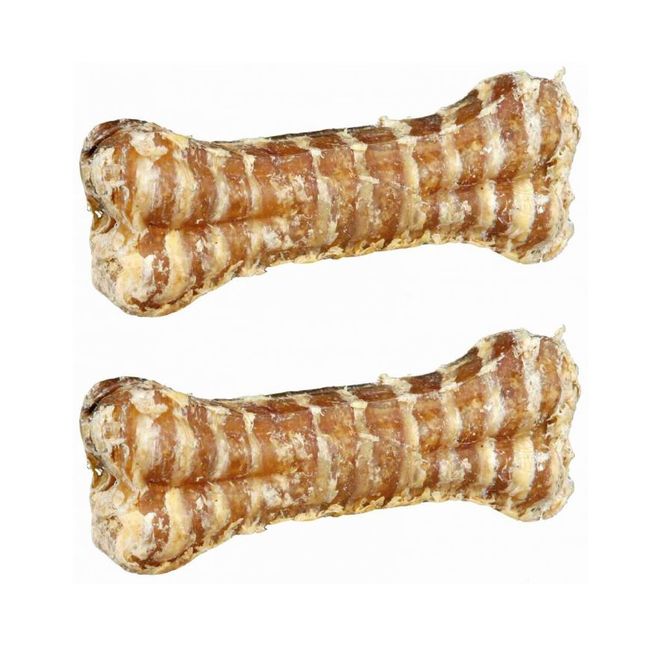 Hovedbilde 2pk Tyggebein av oksestrupe 10cm