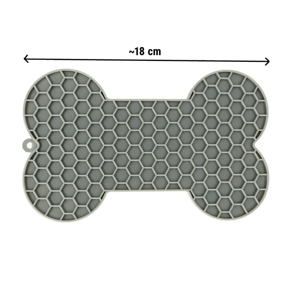 Hovedbilde Grå slikkematte til hund og katt, 18cm
