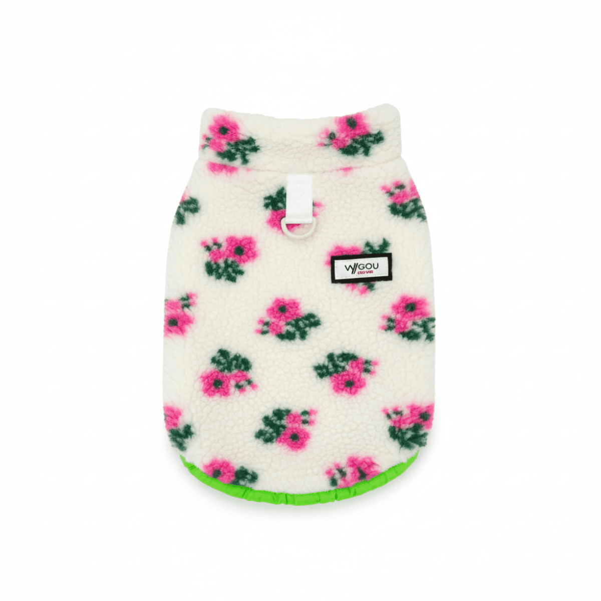 Teddy hundevest med blomster - Rosa