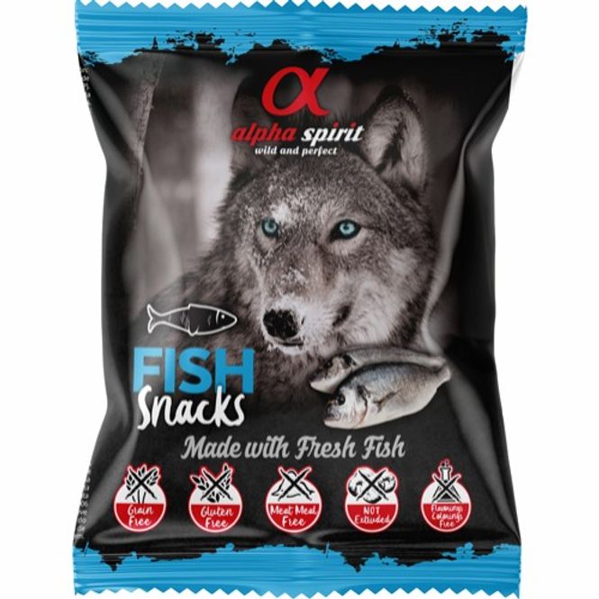 Hovedbilde AlphaSpirit fisk hundesnacks