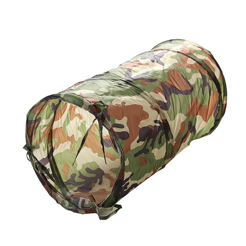 Camo kattetunnel med leke