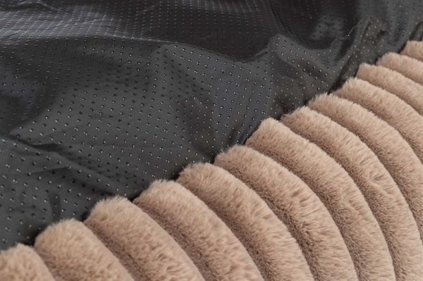 Hovedbilde Lys brun plysj hundeseng 