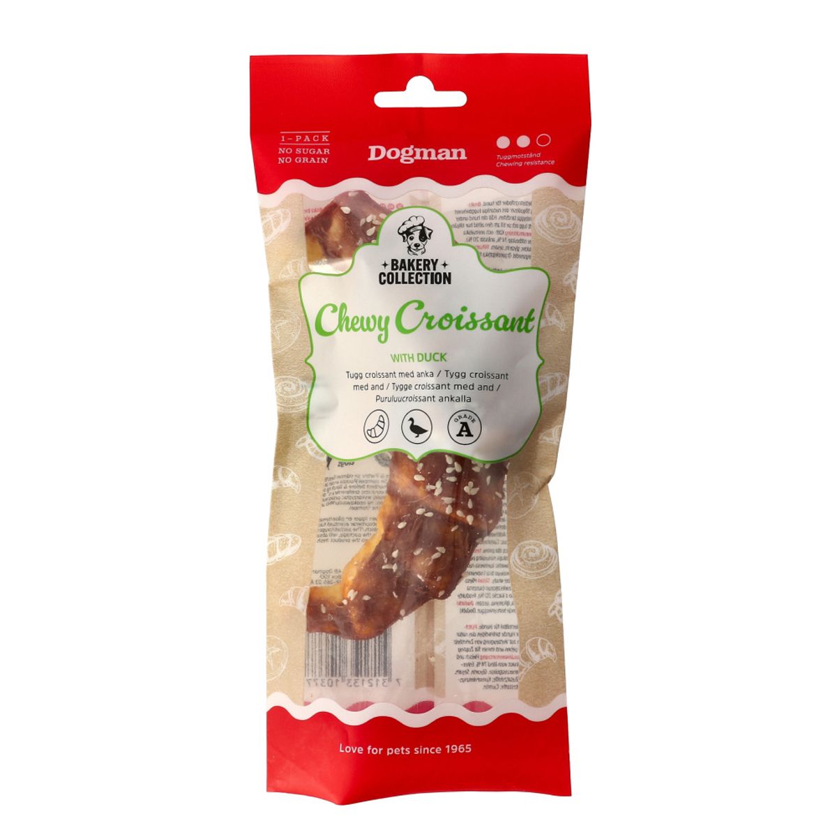 M Tyggebein Croissant med And - Bakery Collection 15cm