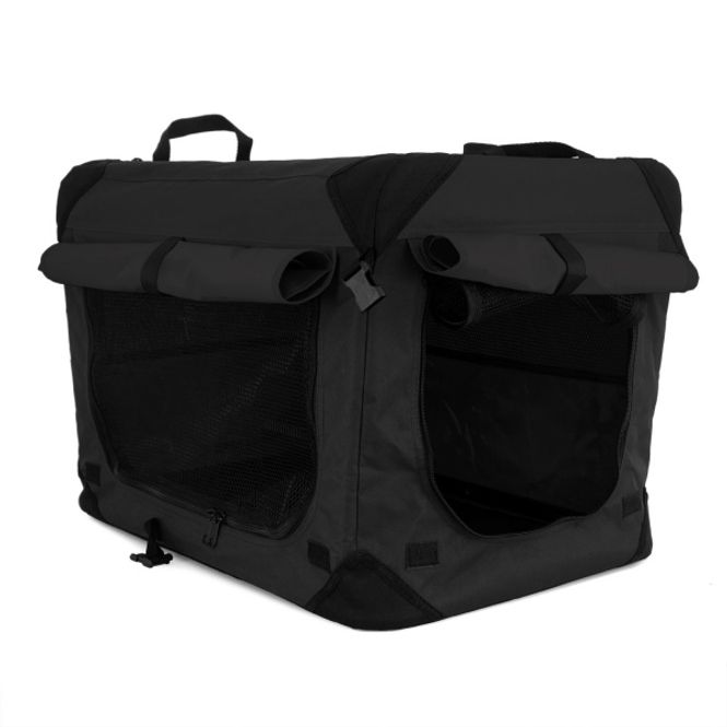 Hovedbilde  80cm XL Sort canvas hundebur
