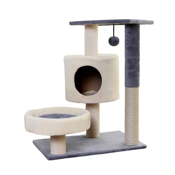 Hovedbilde Grått/Lyst kloremøbel til katt, 75cm høyt