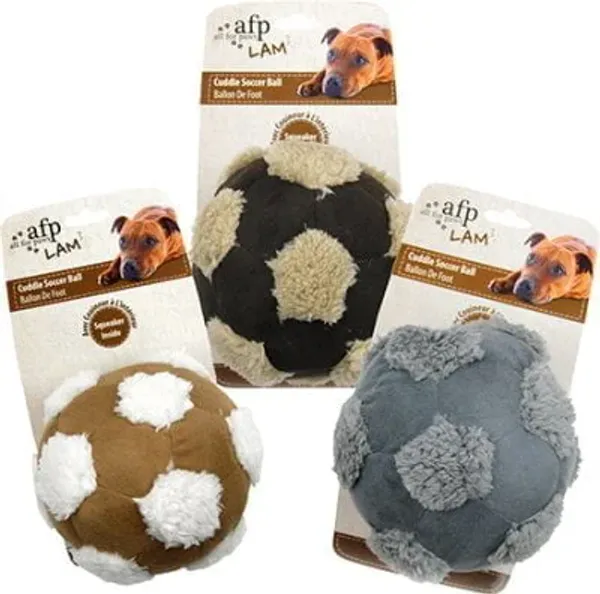 Hovedbilde Stor hundeleke plysj fotball 15cm