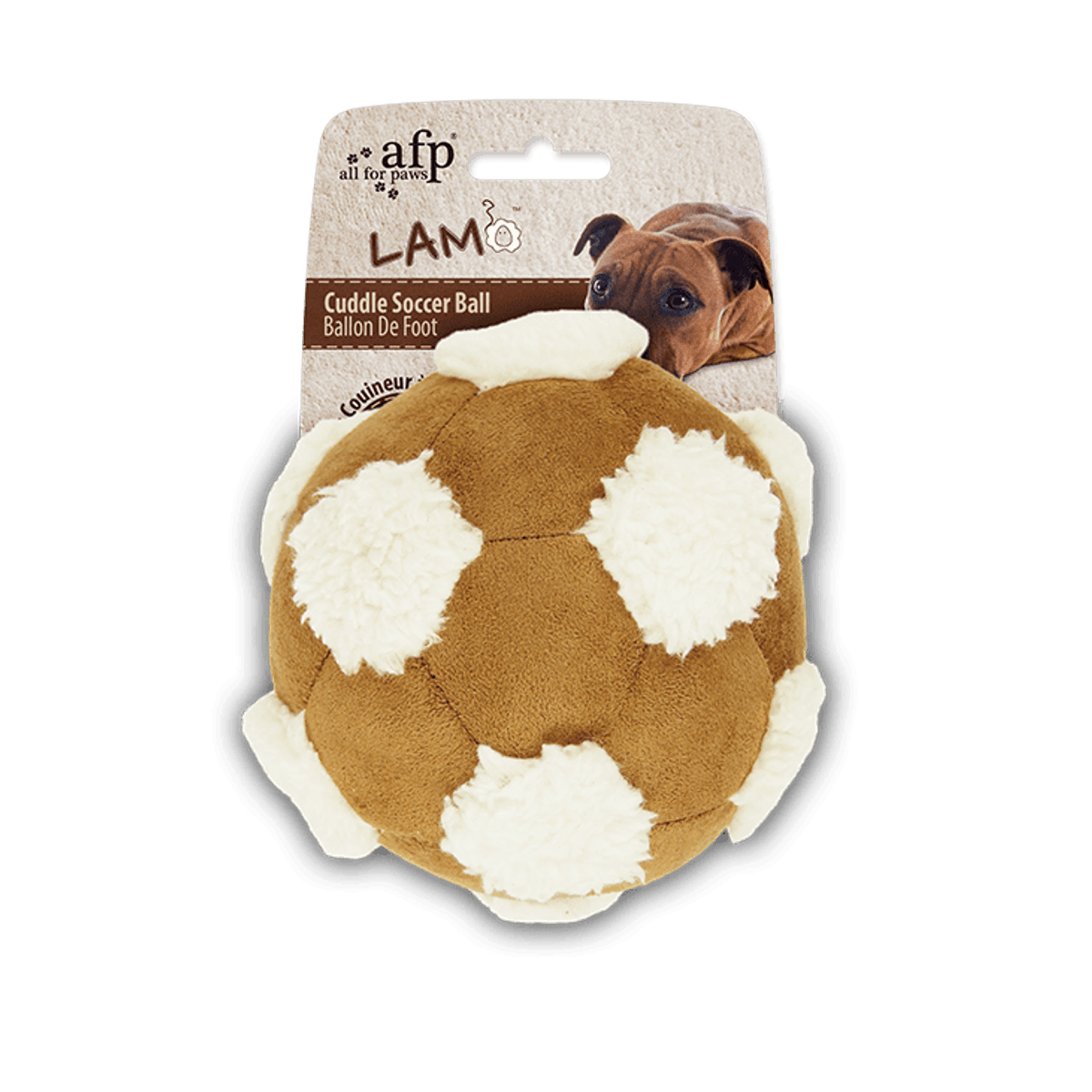 Stor hundeleke plysj fotball 15cm