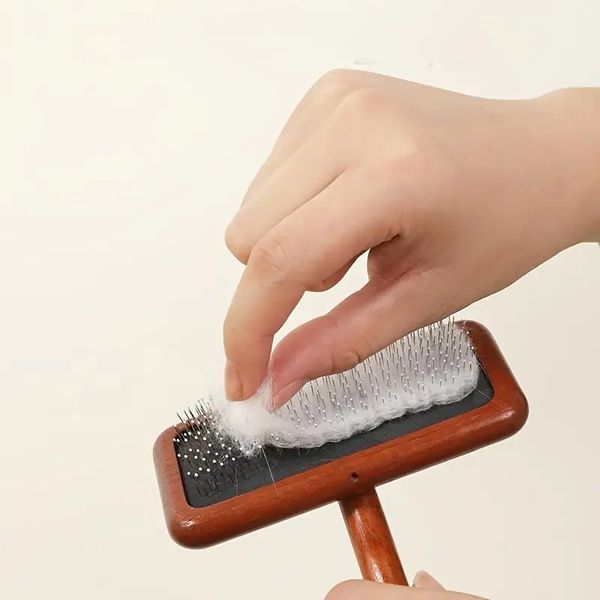 Hovedbilde Mørk tre karde til hund og katt 12cm