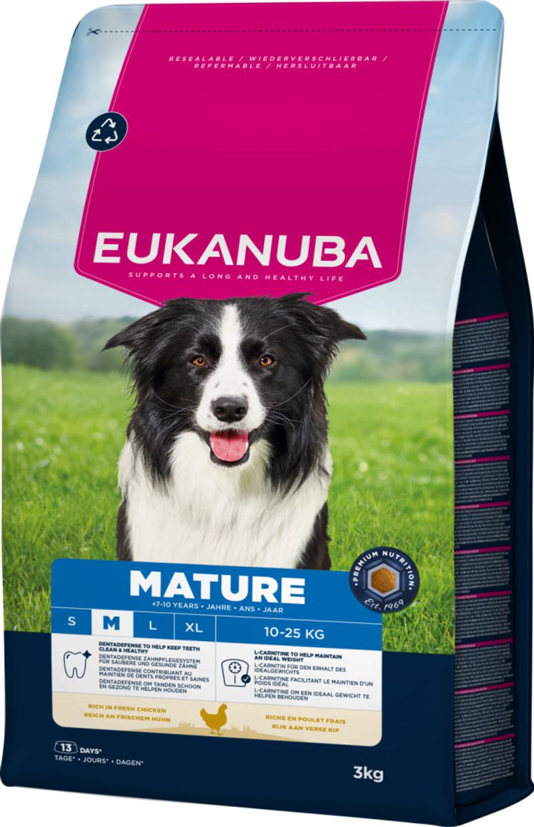 Eukanuba Mature Medium Breed kylling 3kg