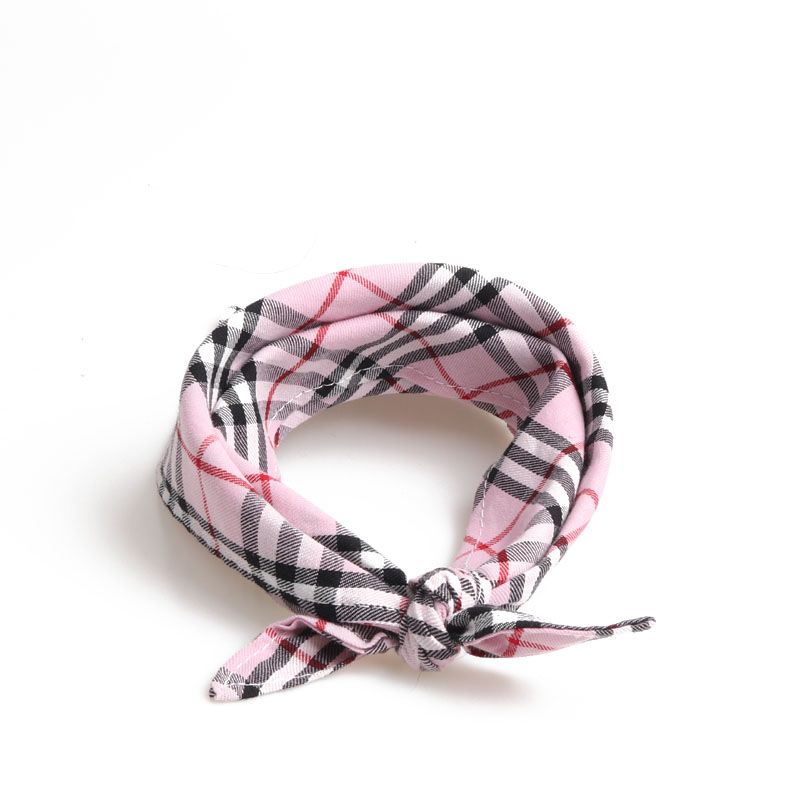 Rosa bandana skjerf til hund - Medium