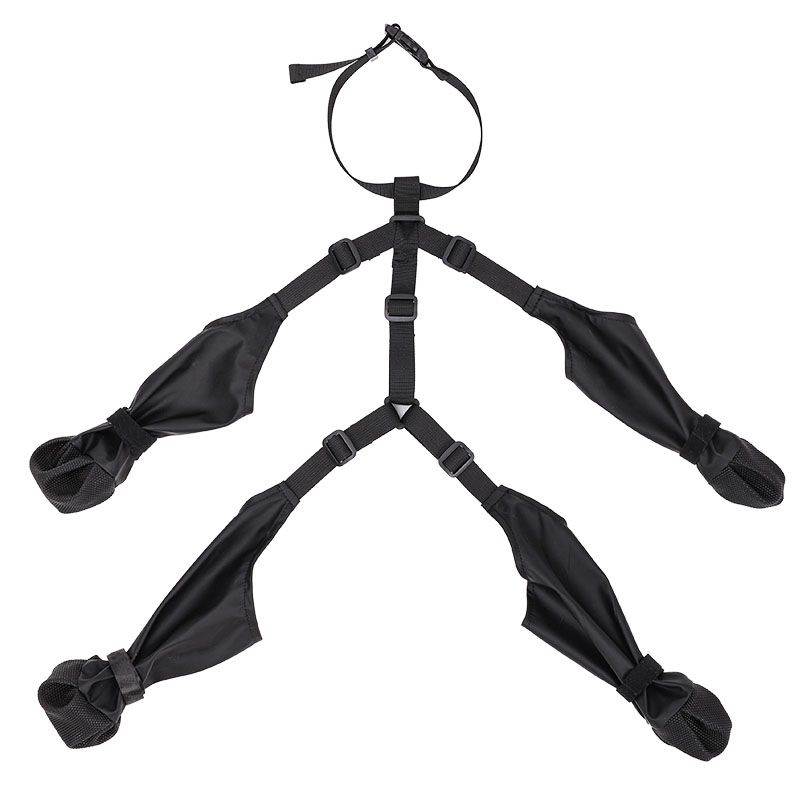Sorte potesko som holder seg på plass - 4pk med holder 