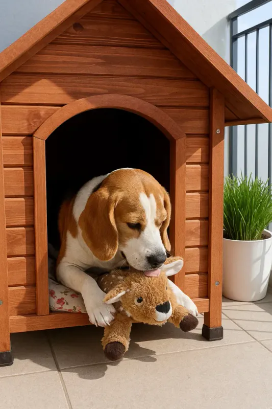 Søt plysj Bambi hundeleke - 38 cm