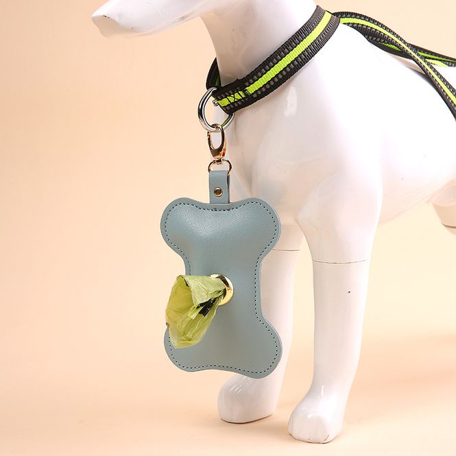 Hovedbilde Rosa hundeposeholder i skinn - Hundebeinformet