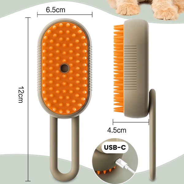 Hovedbilde Steamspray børste til hund og katt – Effektiv pelsrenser