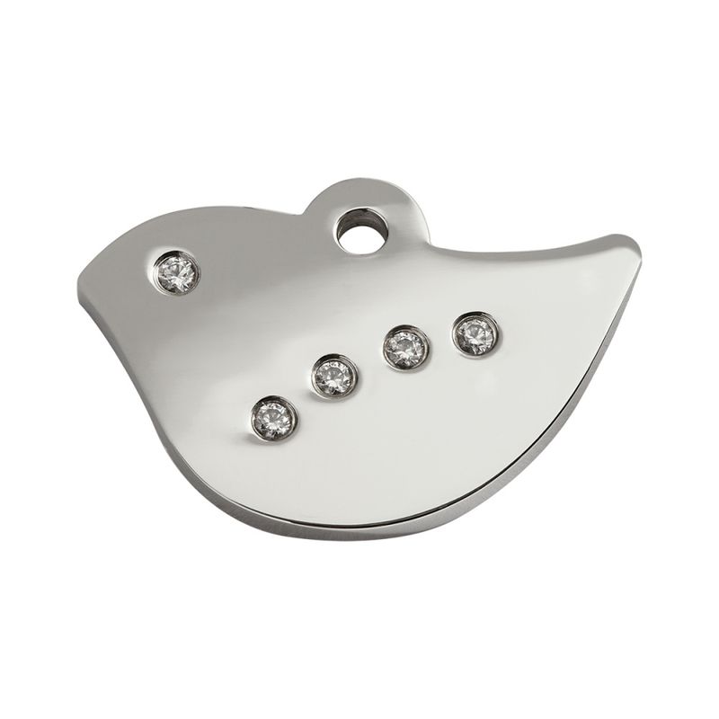 ID-brikke med diamant - Fugl