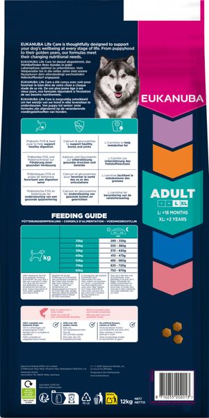 Hovedbilde Eukanuba Adult Large Breeds Laks og Bygg 12kg