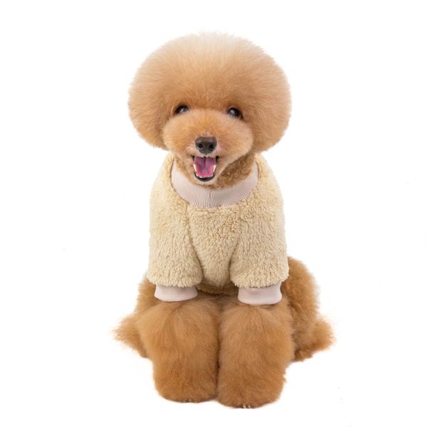 Hovedbilde Myk korallfleece hundegenser - beige