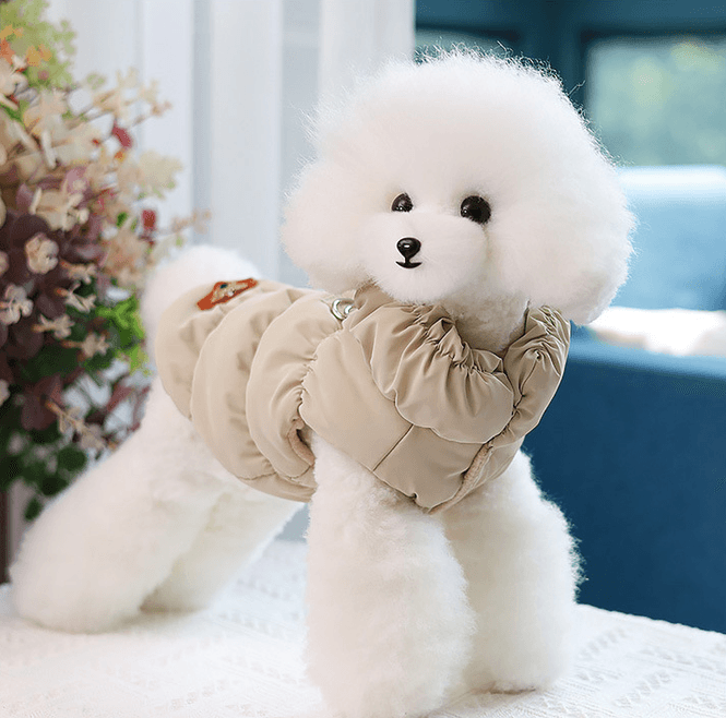 Hovedbilde Beige boblejakke til hund