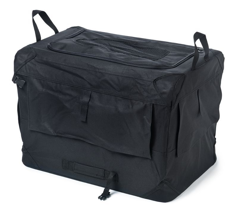 50cm S Sort canvas hunde- og kattebur 