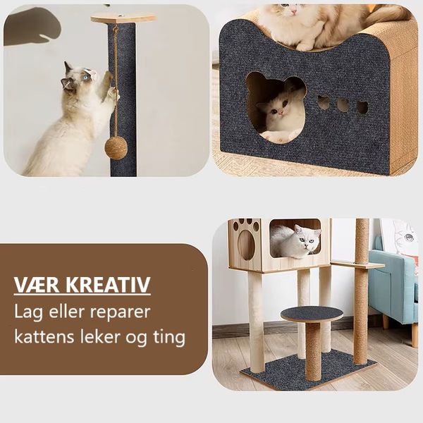 Hovedbilde Natur Klorematte til katt - Selvklebende sofabeskytter