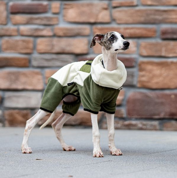 Hovedbilde Grønn og beige polarfleece hundedress