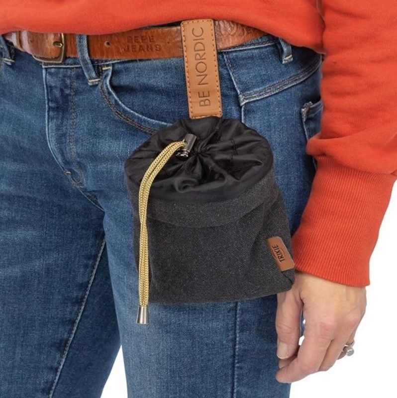 Sort/grå godbitholder turtaske