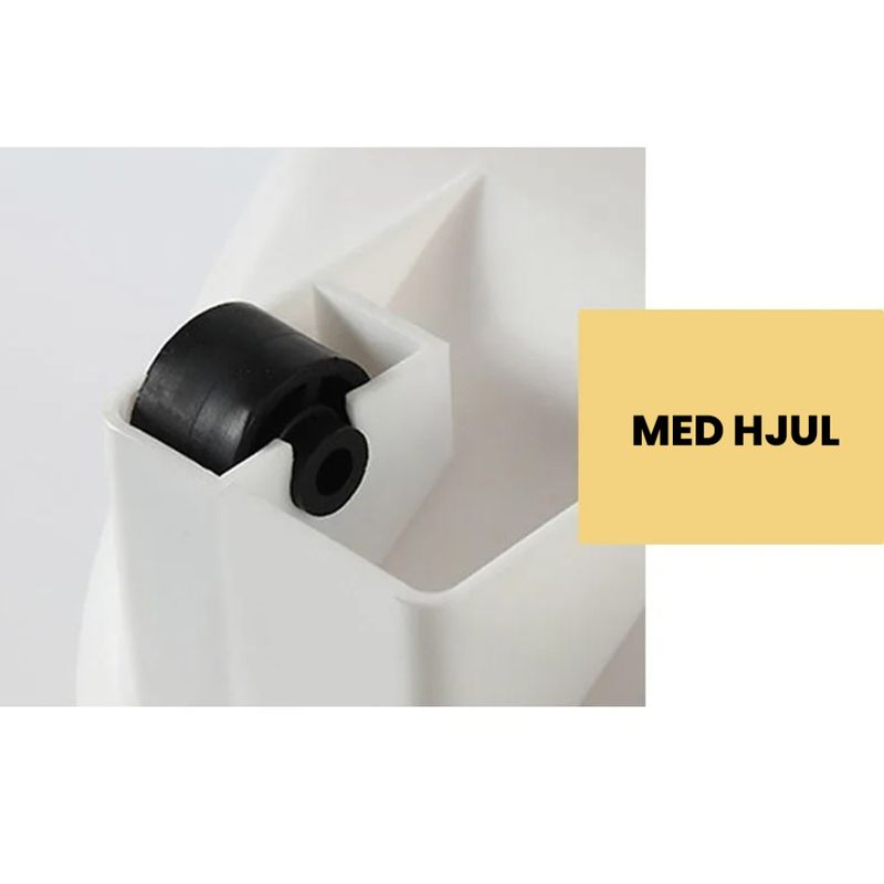 Hvit & Grå fôrbeholder - Boks for hundemat og kattemat - Smart oppbevaring