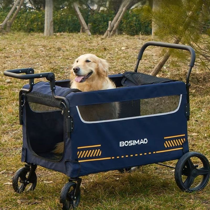 Hundetralle - stor hundevogn. Firehjuling maks 50kg