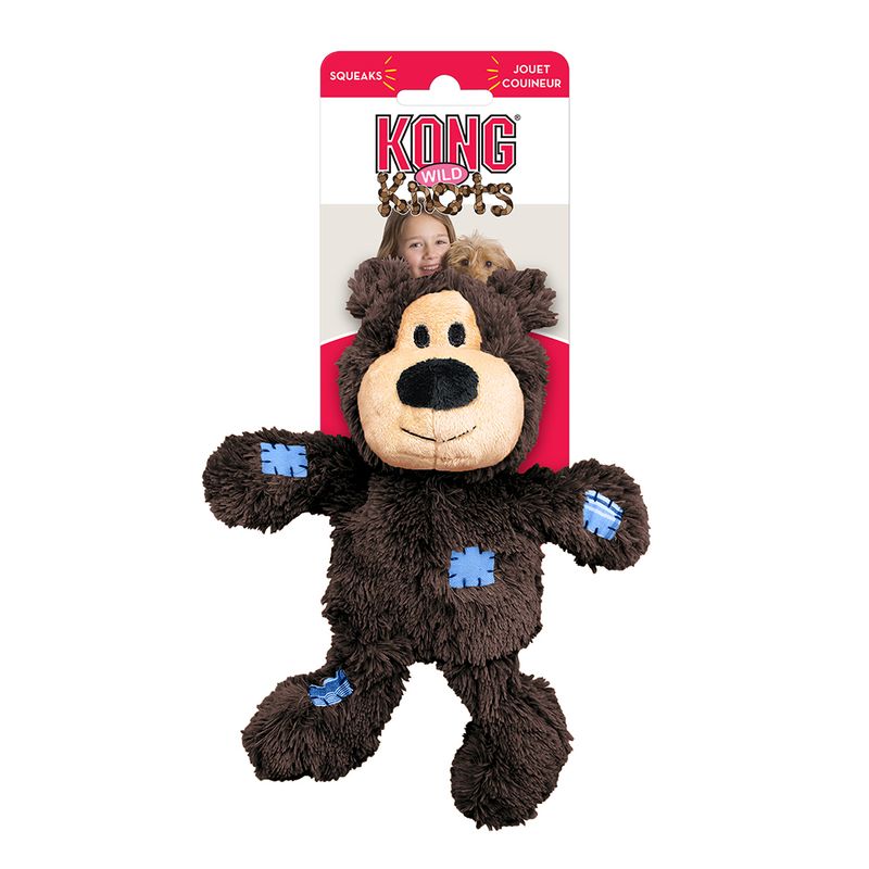 KONG Hundeleke bamse Wild Knots Bear Mix XS 13cm