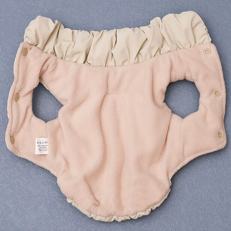 Beige boblejakke til hund