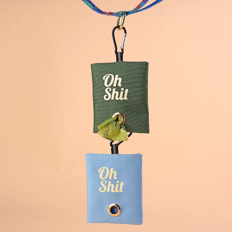 Grønn hundeposeholder - Oh Shit