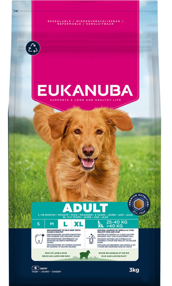 Eukanuba Adult Large Breed Lam & Ris 3kg