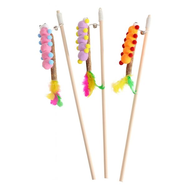 Hovedbilde Katteleke caterpillar teasing stick