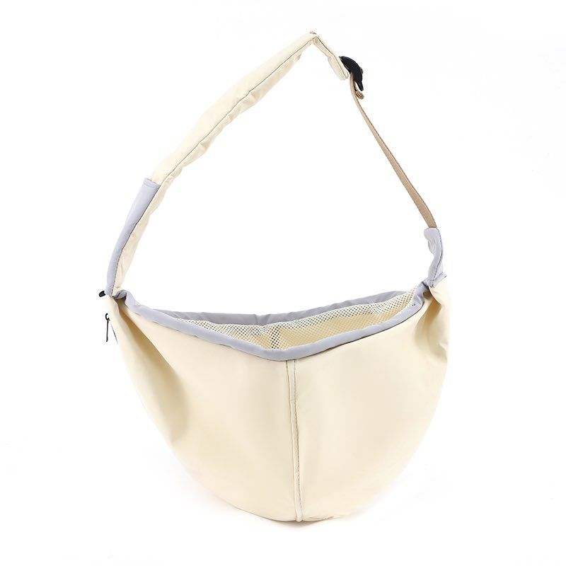 Lys grå crossbody hund- og katteveske 