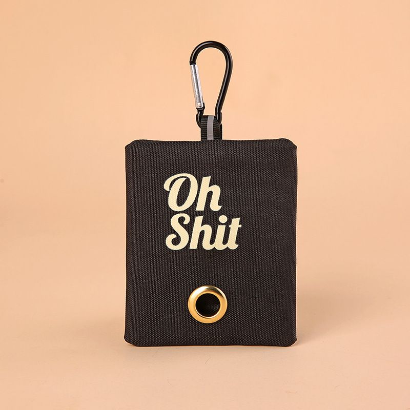 Sort hundeposeholder - Oh Shit