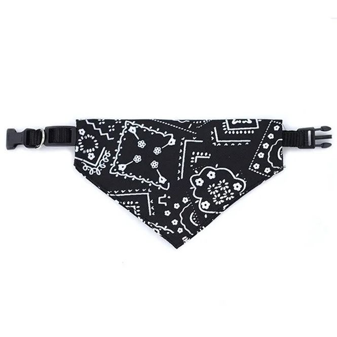 Hovedbilde Sort fleksibelt halsbånd med mønstret bandana