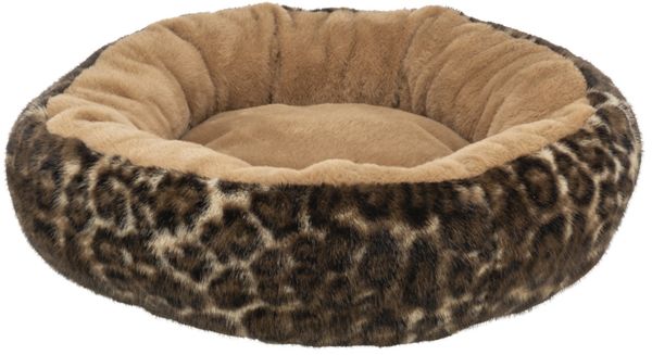Hovedbilde Leo brun plysj donut katt- og hundeseng 50cm