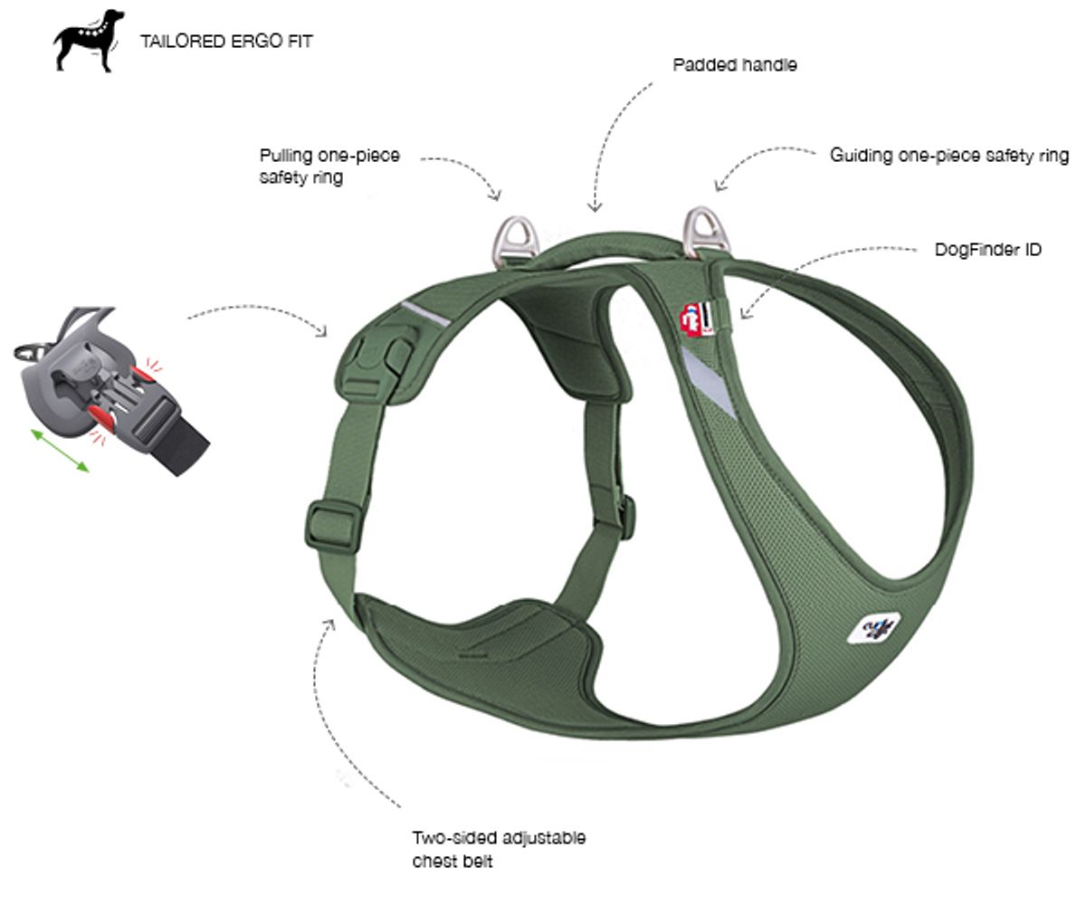 Curli Belka Air Mesh hundesele (11-48 kg) - Beige