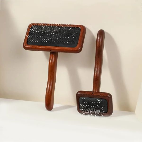 Hovedbilde Mørk tre karde til hund og katt 7cm