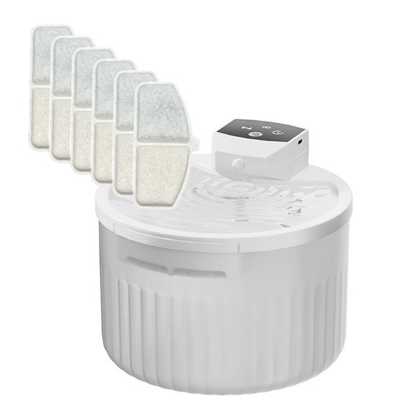 Hovedbilde 6pk Filter til Hvit vannfontene til katt, UV lys of sirkulasjon
