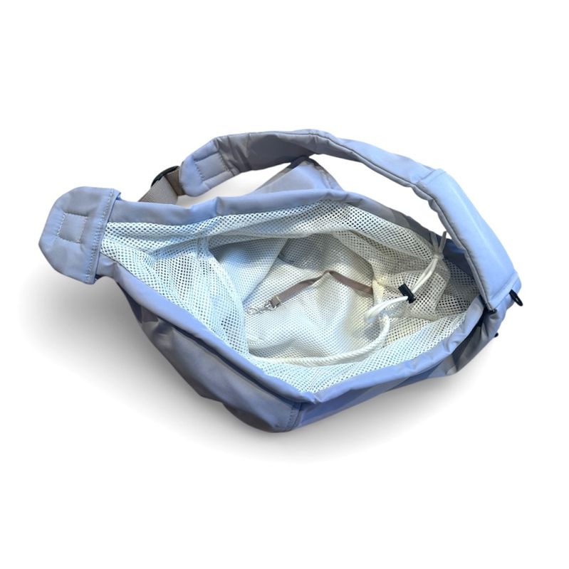 Lys grå crossbody hund- og katteveske 