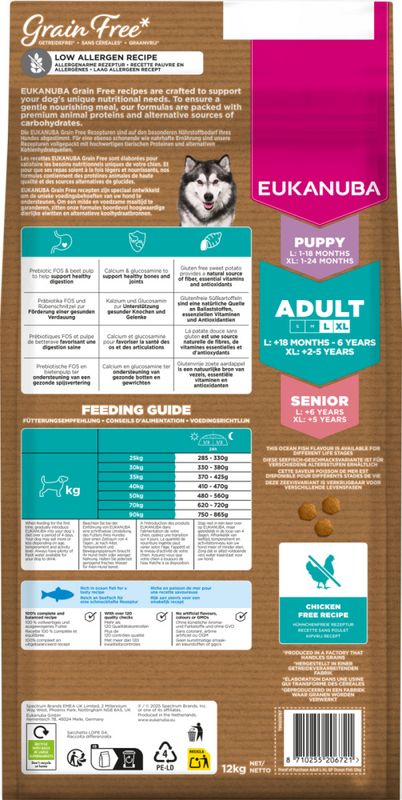 Eukanuba Adult Large Breed Grainfree Havfisk 12kg