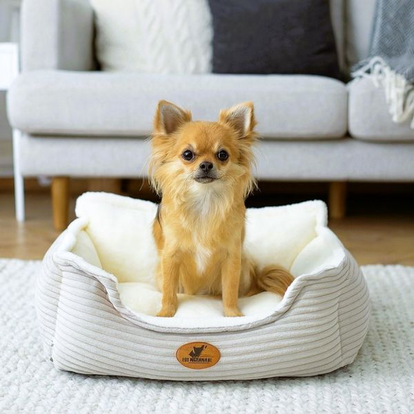 Hovedbilde Lekker cord hundeseng - 2 størrelser
