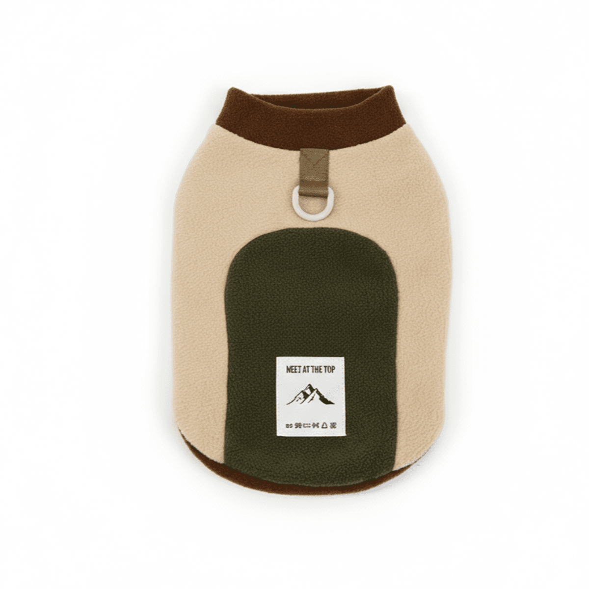 Fleece hundejakke Beige/Grønn