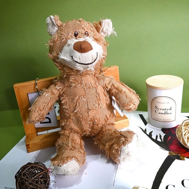 Stor rufsete lysebrun bamse 28 cm