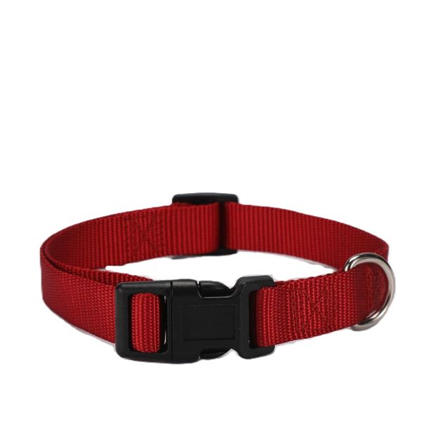 Hovedbilde Vinrødt halsbånd til hund - flere størrelser