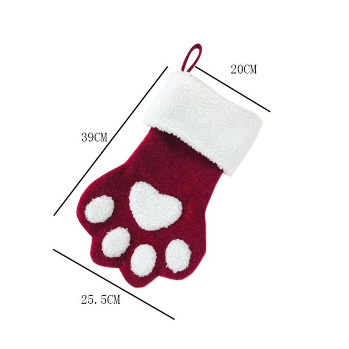 Rød julestrømpe til hund og katt - fylles med favoritter