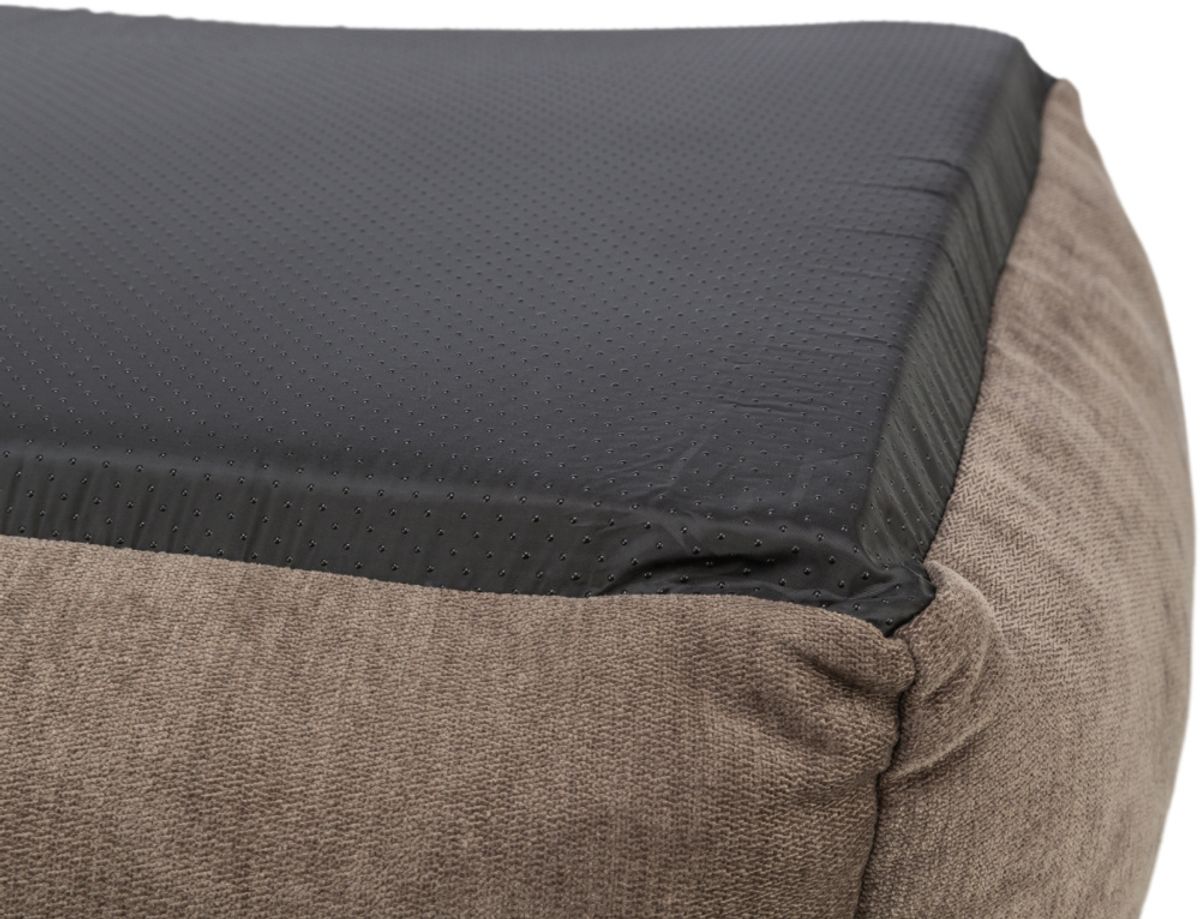 Brun Vital hundeseng i chenille, 3 str