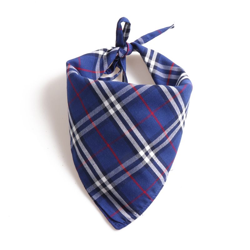 Blått bandana skjerf til hund